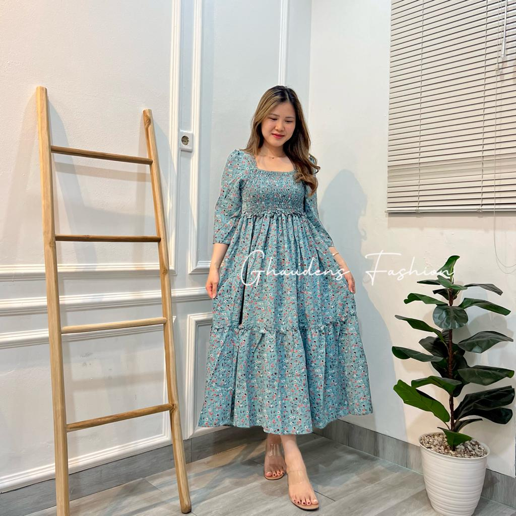 Ghaudens - Long Dress Coral Flow Ruffle 3011-29/30