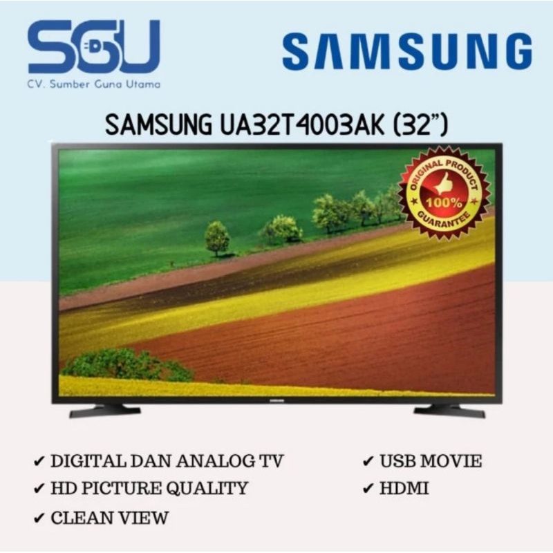 SAMSUNG 32T4003 LED TV 32 INCH 32T4003AK DIGITAL TV