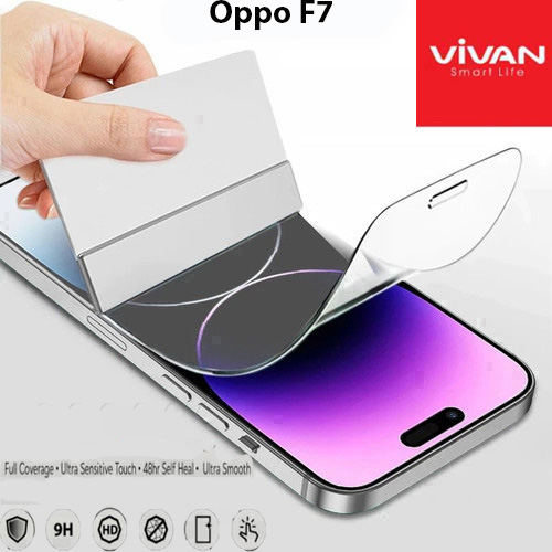 Vivan Hydrogel Oppo F7 Anti Gores Original Crystal Clear Protector Screen Guard Full Cover