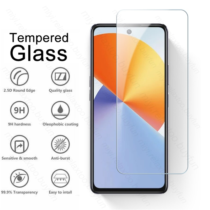 Pelindung Layar Tempered Glass Kompatibel Untuk Infinix Note 30 4G Infinix Note 30 Pro Paket 2 in 1