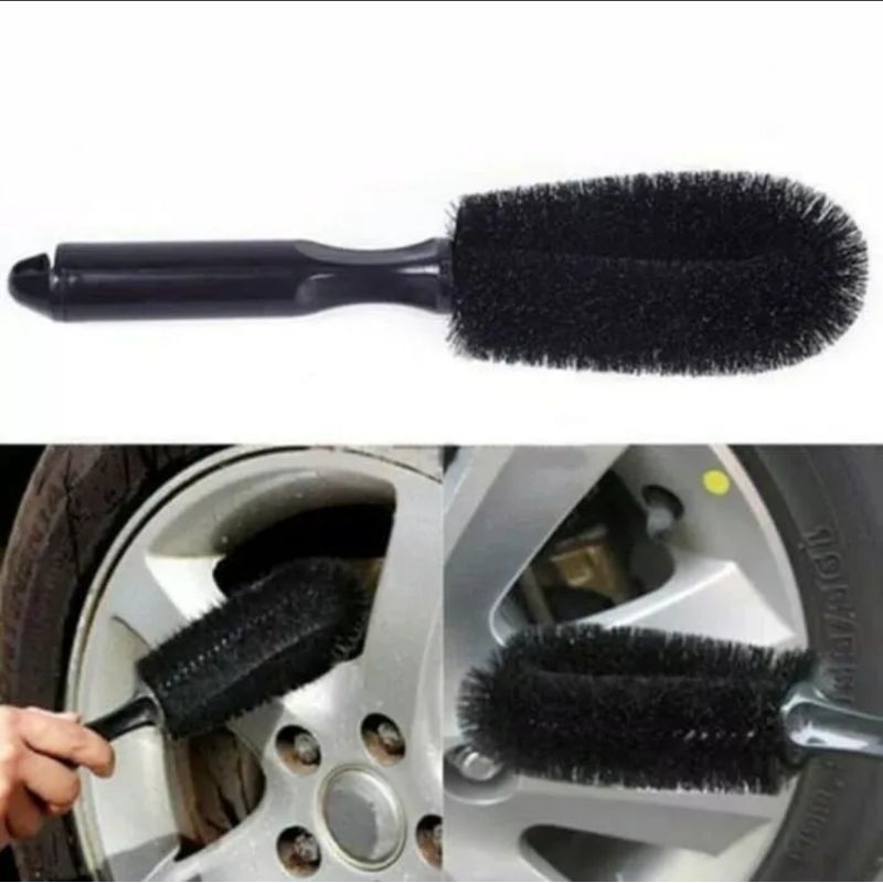 Sikat Velg Ban Roda Motor &amp; Mobil Plastik ABS Praktis - Cars Velg Brush Cleaning