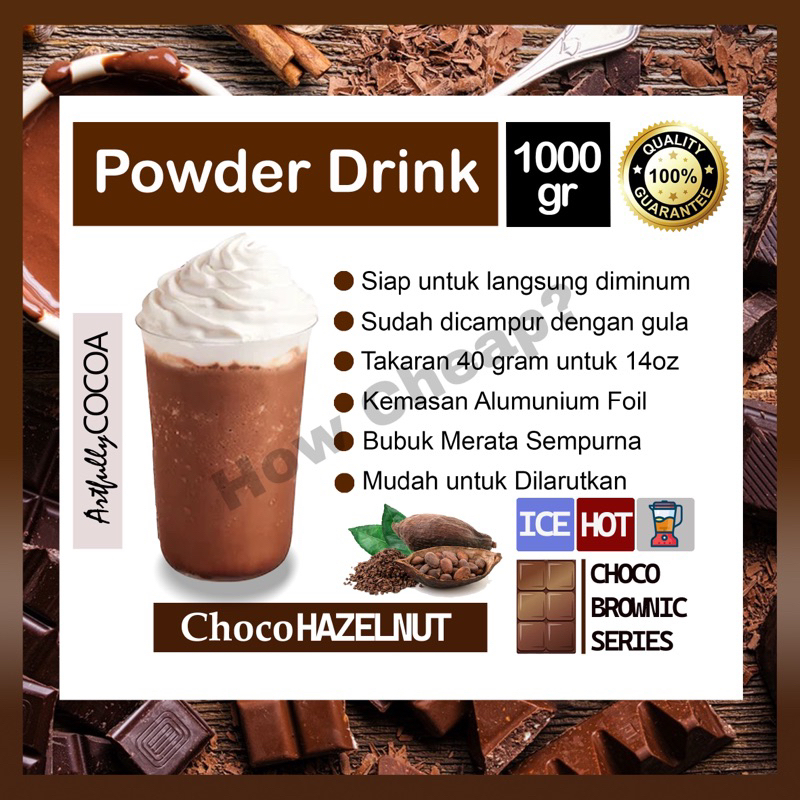 Bubuk Minuman Coklat Hazelnut 1kg Blend [Ready to Drink] #011