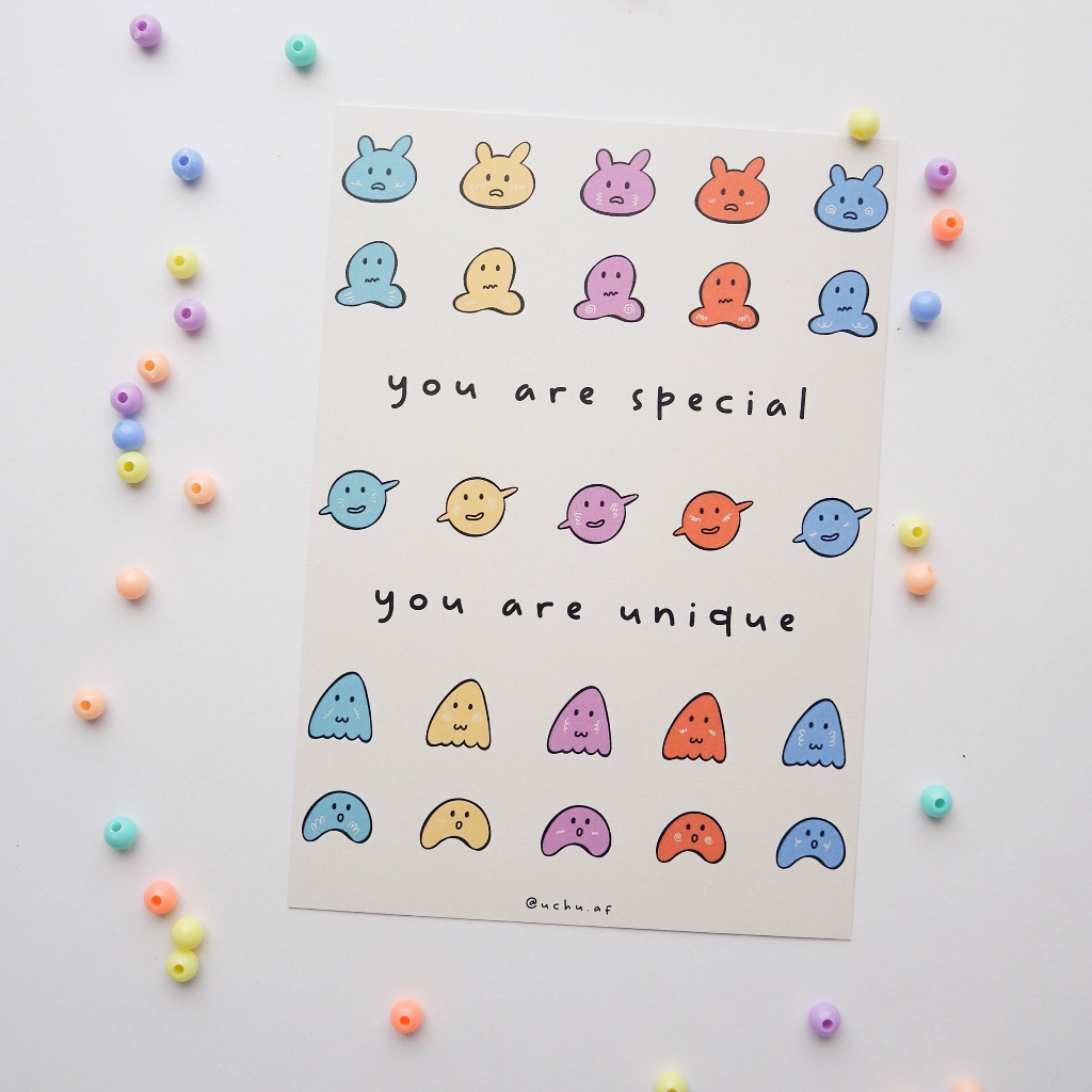 

Art Print A6 You Are Special UCHU