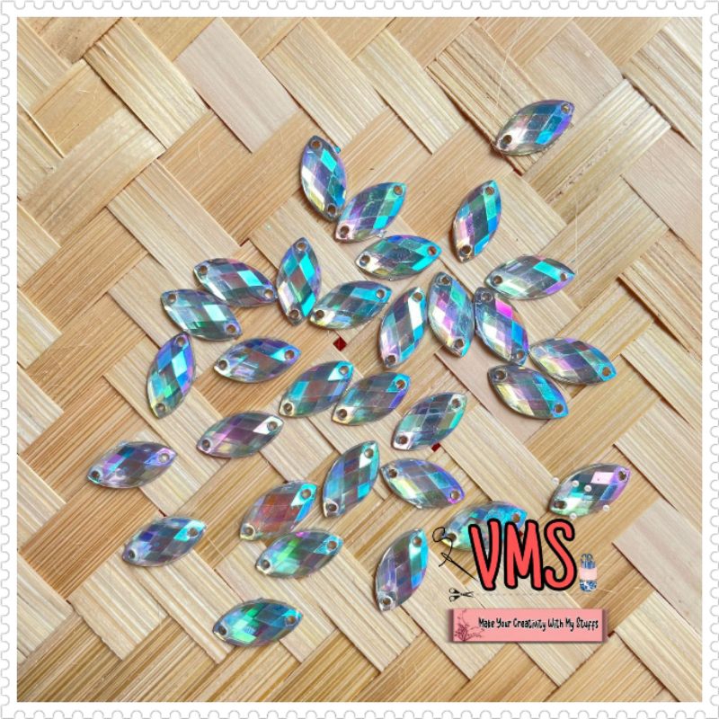144 pcs diamond sampan AB
