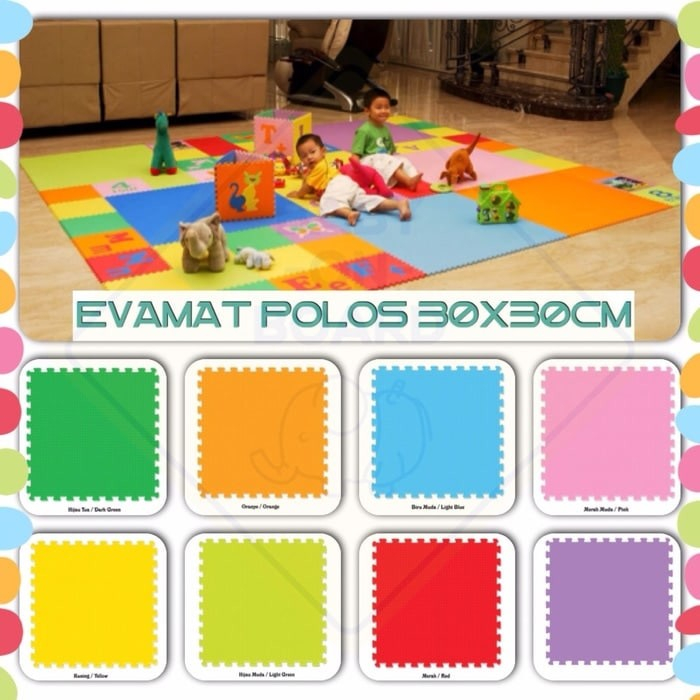 EVAMATH POLOS UKURAN 30X30 cm