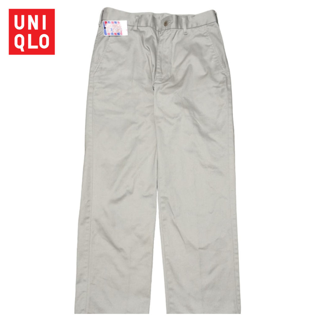 ACP 06 - UNIQLO Celana Chino Pants - Celana  Kantor Panjang Pria - Celana Bahan Kain Chino