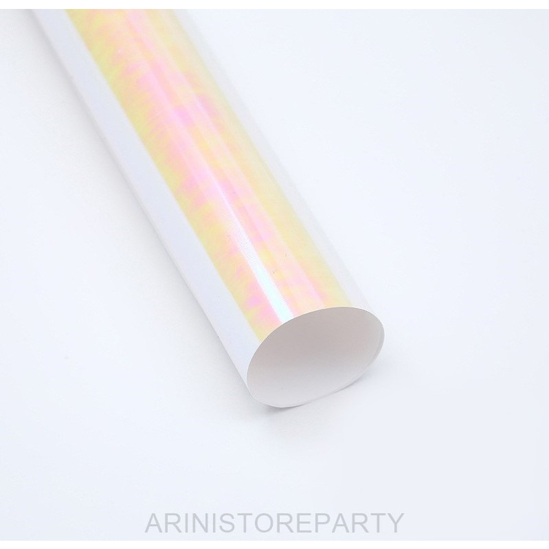 

[10 Lembar] Flower Wrapping Cellophane Hologram