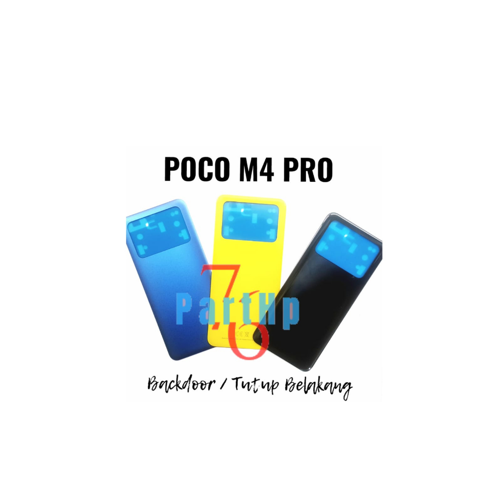 Backdoor Penutup Casing Belakang Handphone Xiaomi Poco M4 Pro - Tutup Baterai Casing Hp