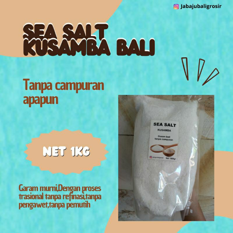 

Kusamba Sea Salt 1kg/Garam kusamba/Garam organik