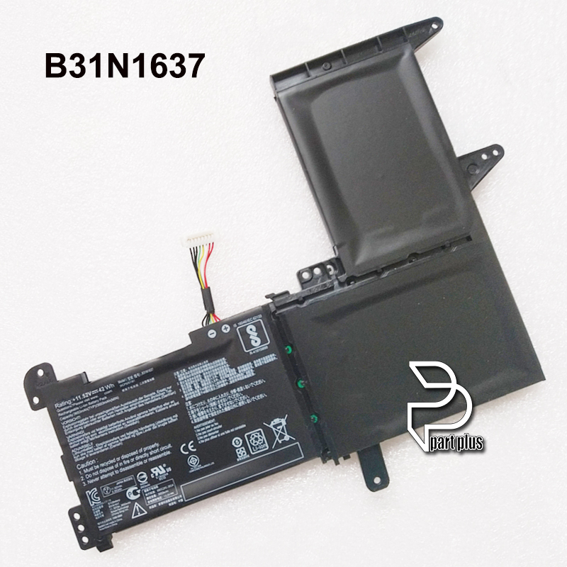 Baterai ASUS X510 F510 S510 X510 X510UA S510UR B31N1637 C31N1637