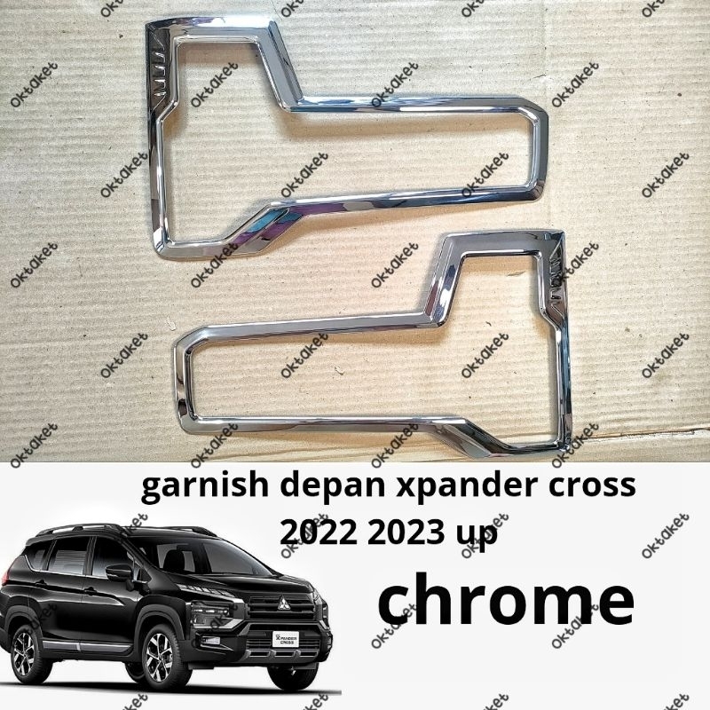 garnish lampu belakang Xpander cross 2022 2023 2024 Hitam &amp; Chrome