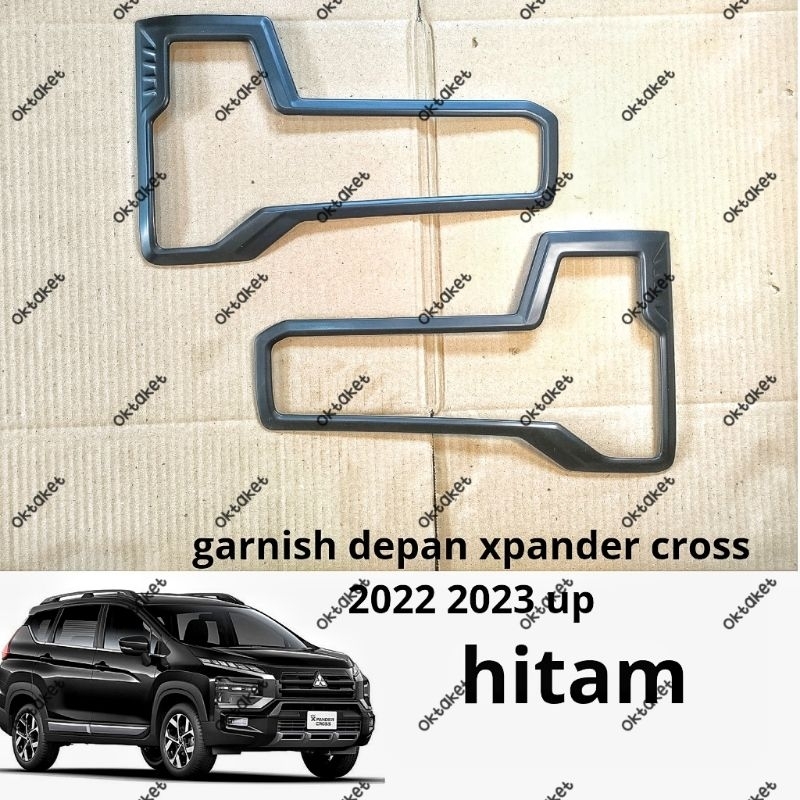 garnish lampu belakang Xpander cross 2022 2023 2024 Hitam &amp; Chrome