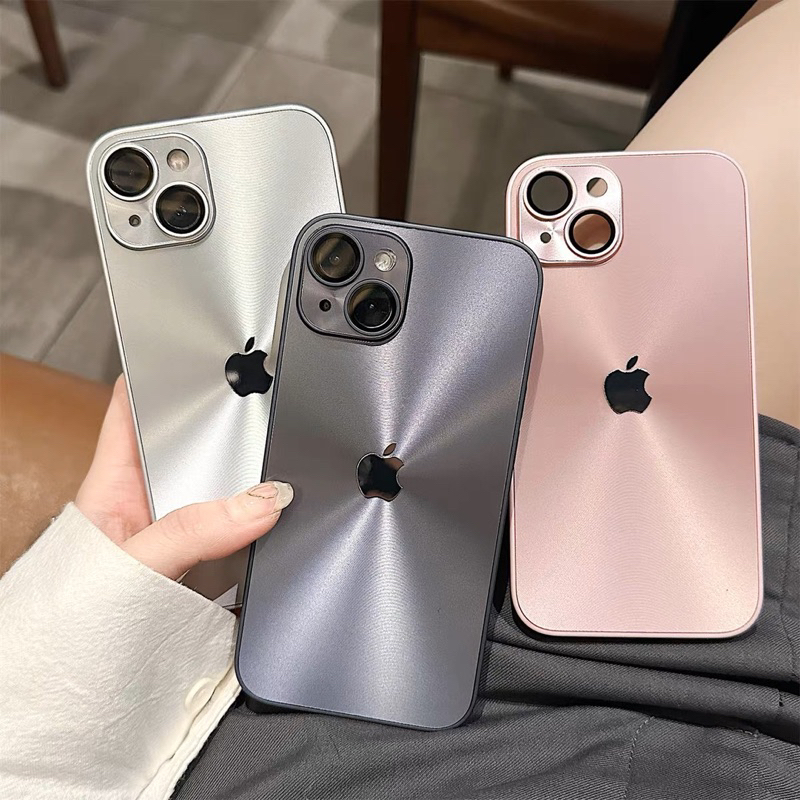 ORIGINAL CASE AURORA METALIC BLING FOR IPHONE 13 14 14+ PRO MAX PLUS CASING LENS PROTECTOR FUZE