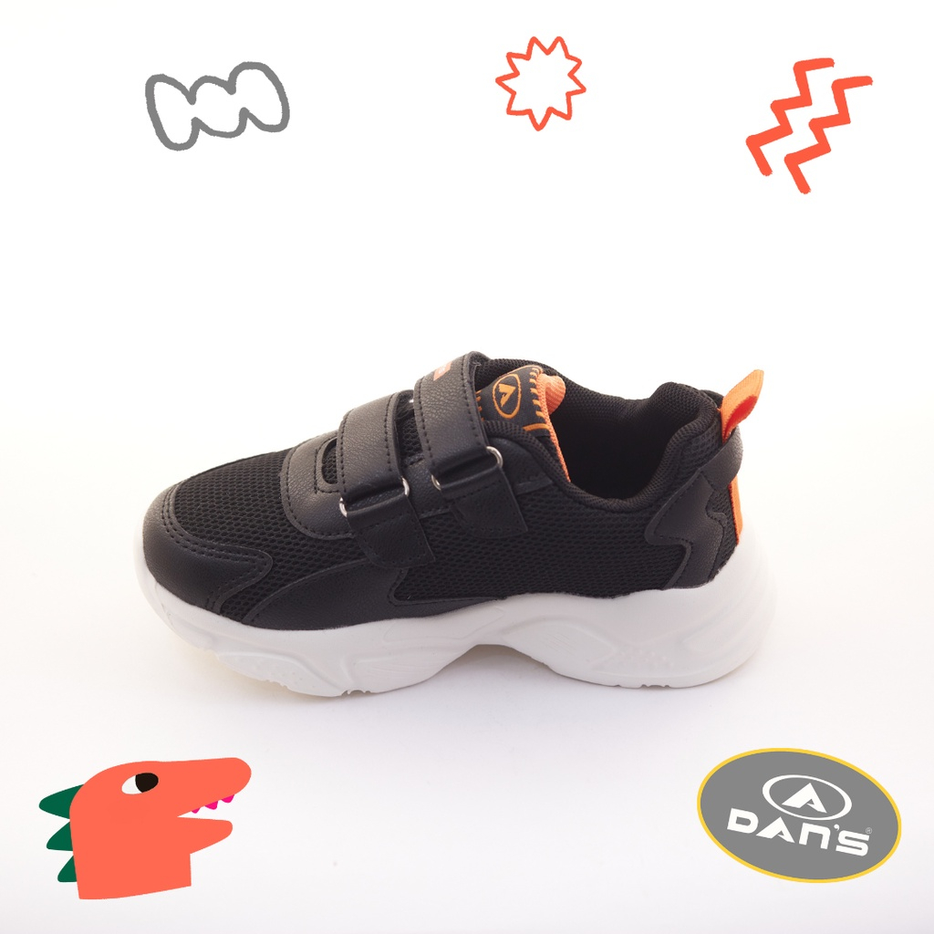 Dans Yustin Sepatu Sneakers Anak Laki-Laki - Black