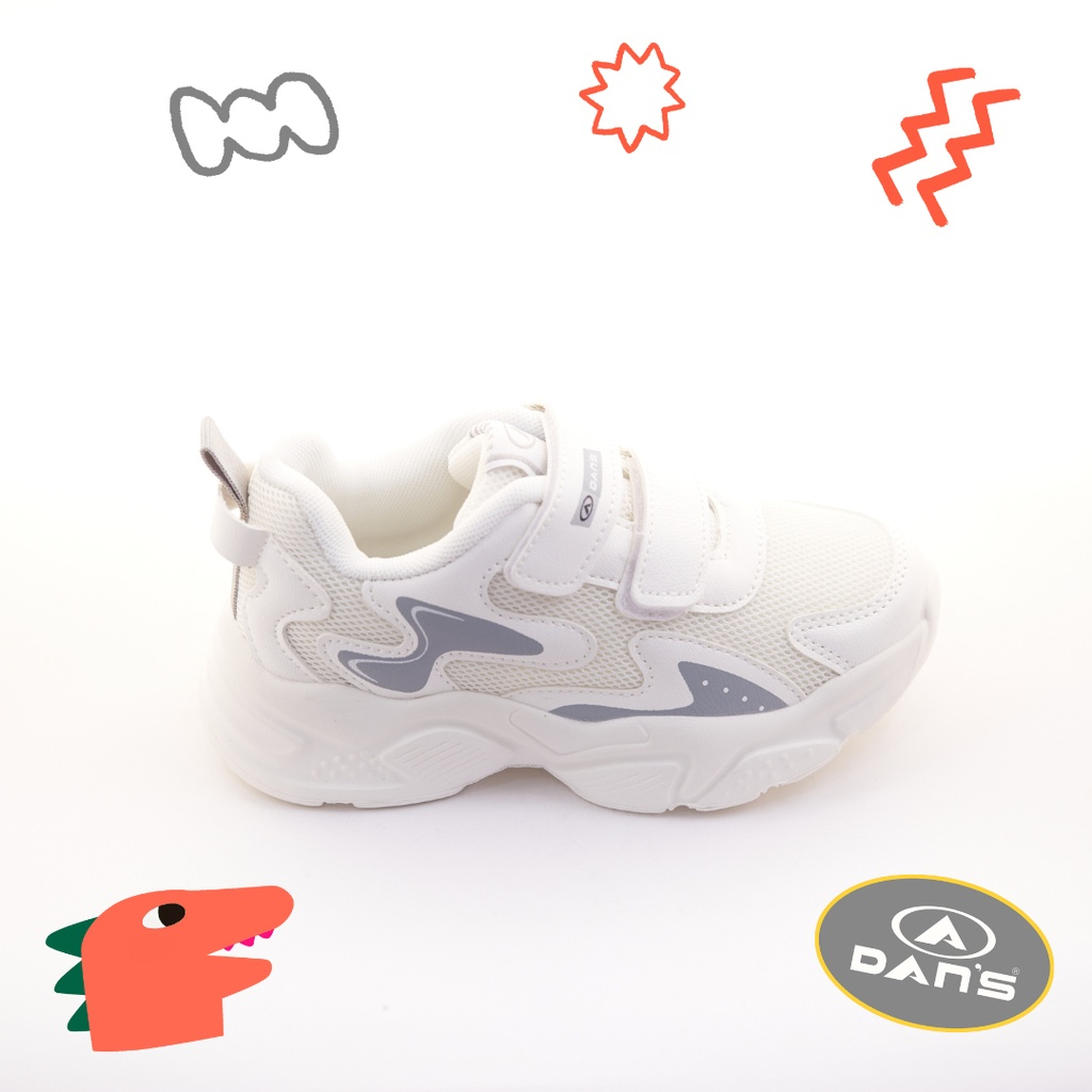 Dans Yustin Sepatu Sneakers Anak Laki-Laki - White