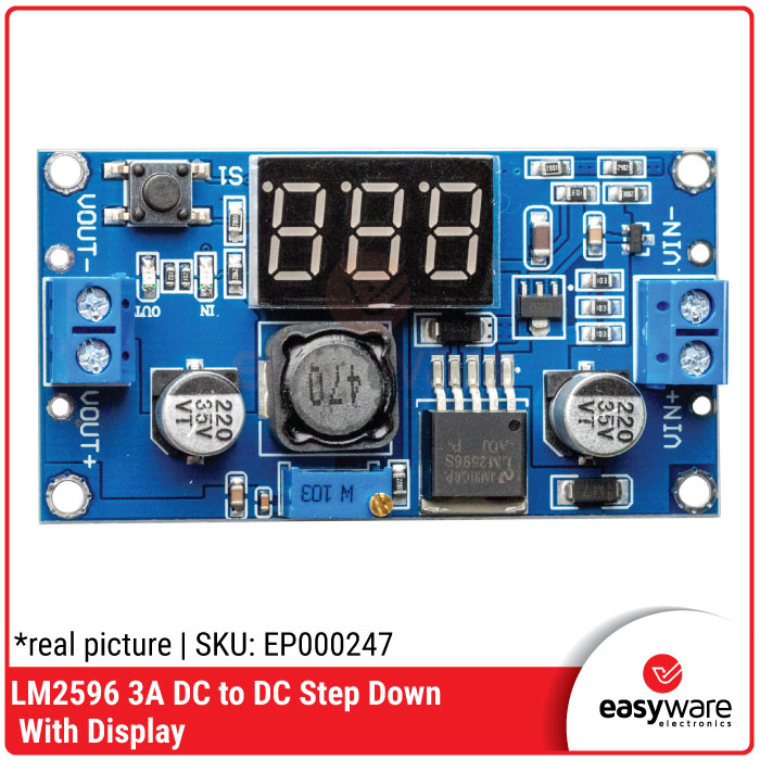 LM2596 DC to DC Step Down 3A with LED Display module