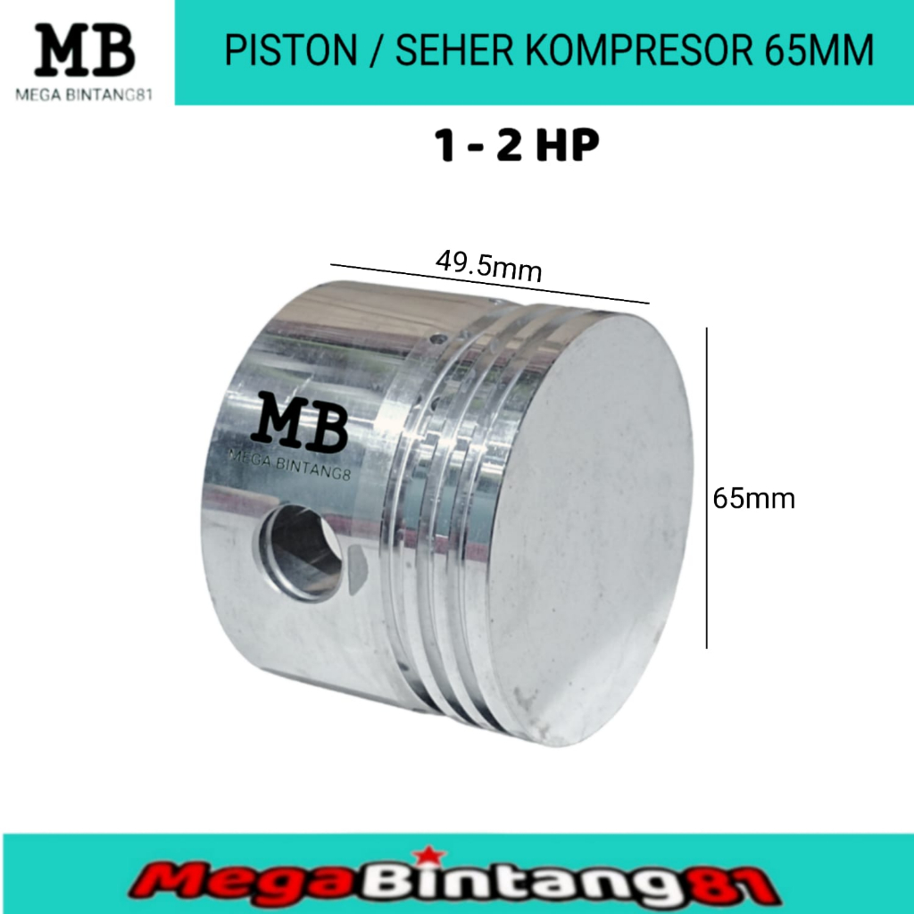 piston kompresor 65mm piston kompresor angin seher kompresor  seher kompresor 1 - 2 HP