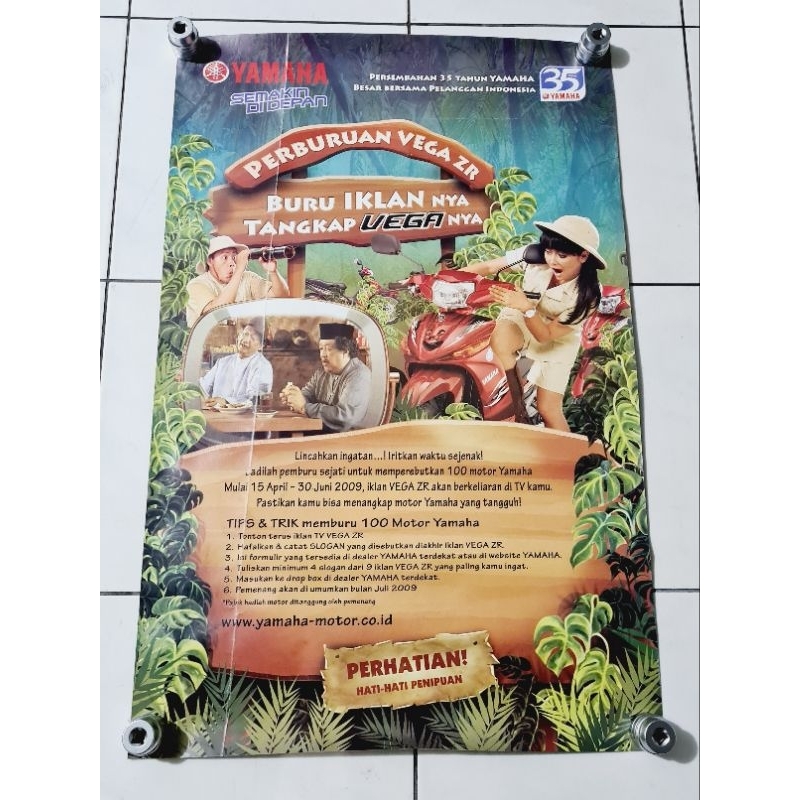 Poster Jumbo Motor YAMAHA VEGA ORI