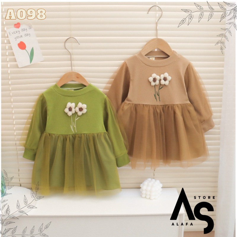 Dress anak perempuan import A098