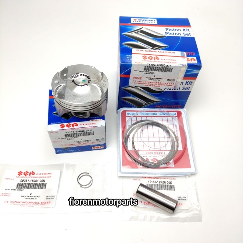 PISTON KIT SEHER OS STD STANDAR GSX 150 SATRIA FU FI INJEKSI BANDIT 150 12100-12K00-KIT ORIGINAL SGP