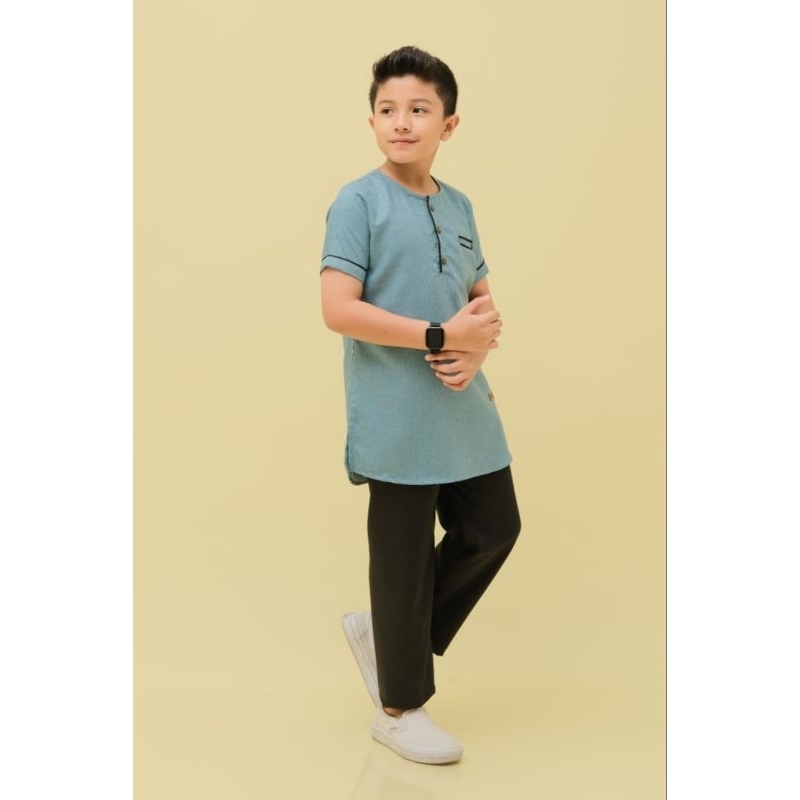 Baju Koko Setelan Anak Laki-Laki Kurta Habibi (Original B&amp;D Kids) Usia 3-12 Tahun.