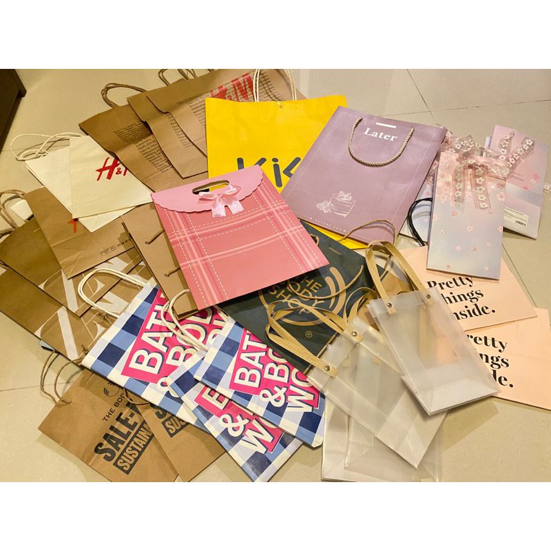 Paper Bag TBS KKV BBW Sociolla H&M Starbucks