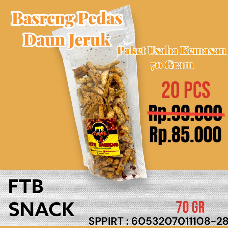 

PAKET USAHA BASRENG 20 Pcs KEMASAN 70 gr