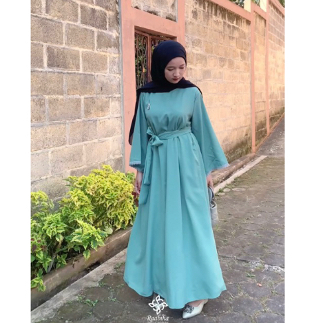 RAABIHA Zara Abaya Dress | Dress Polos Panjang | Dress Simple