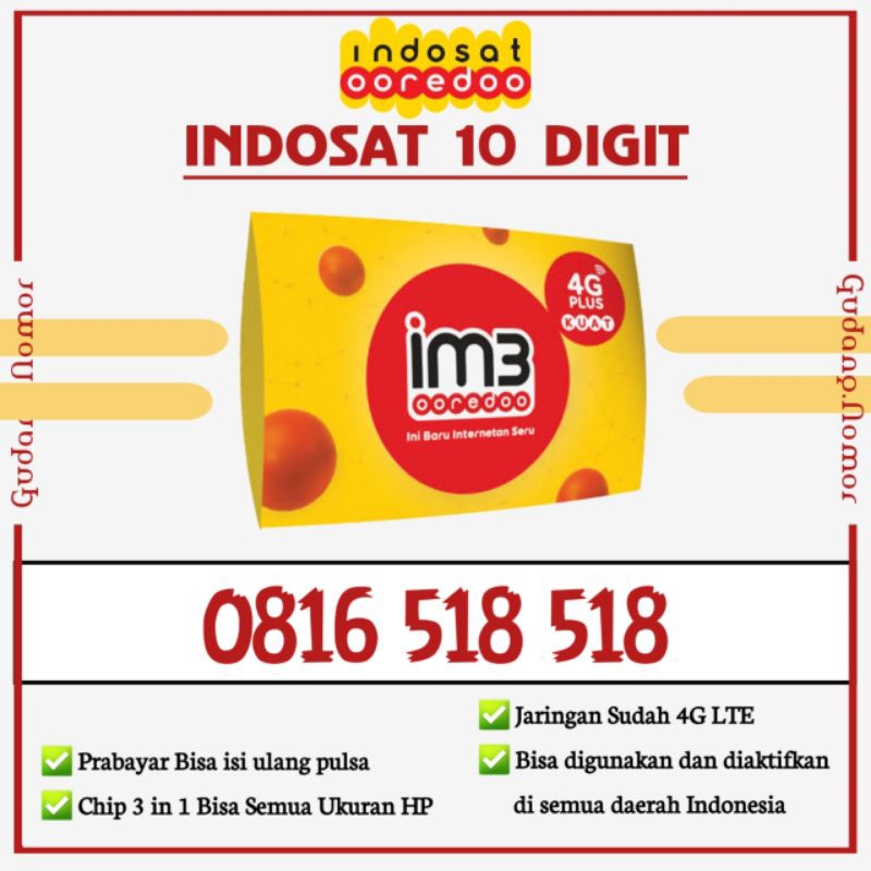 nomor cantik im3 indosat 10 digit UNIK. 10 digit im3 indosat. im3 indosat 10 digit cantik 6610