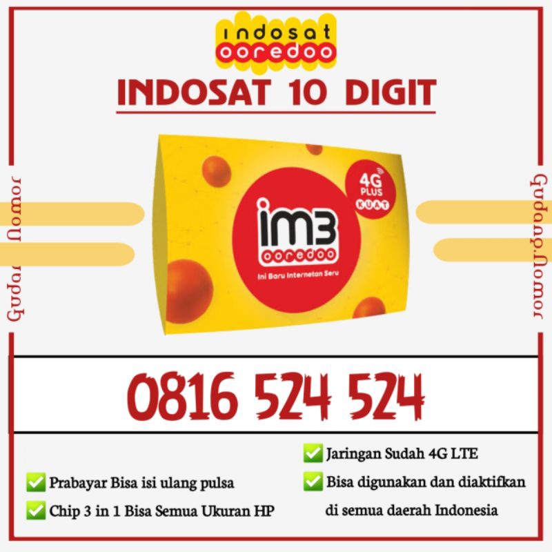 nomor cantik im3 indosat 10 digit seri RAPIH MURAH. 10 digit im3 indosat kartu perdana RAPIH 766