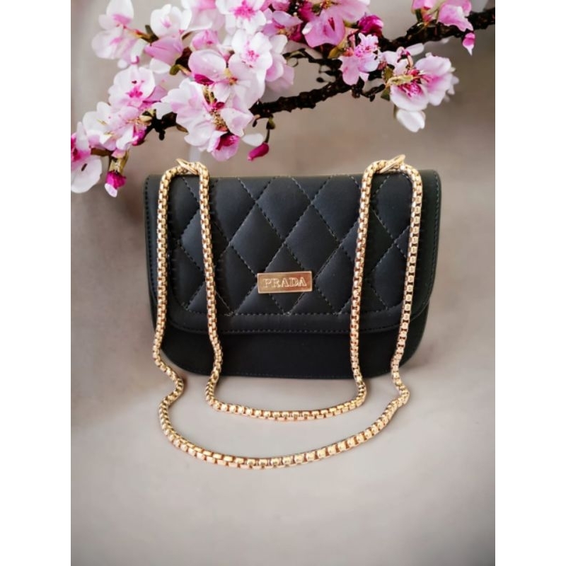 TAS SLEMPANG WANITA MODEL CORAK PRADA