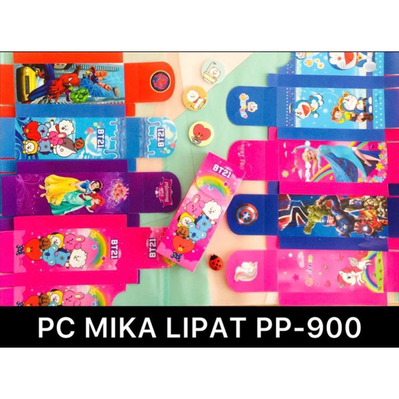 

PENCIL CASE LIPAT Disney Tepak PVc Tempat Pensil Mika Plastik PP-900