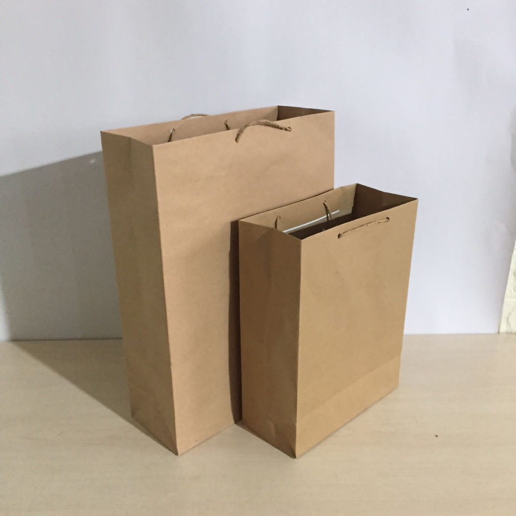 

Paper Bag Polos Per Lusin (12 Pcs) / Tas Kado / Tas Kertas / Tas Packing Ukuran M