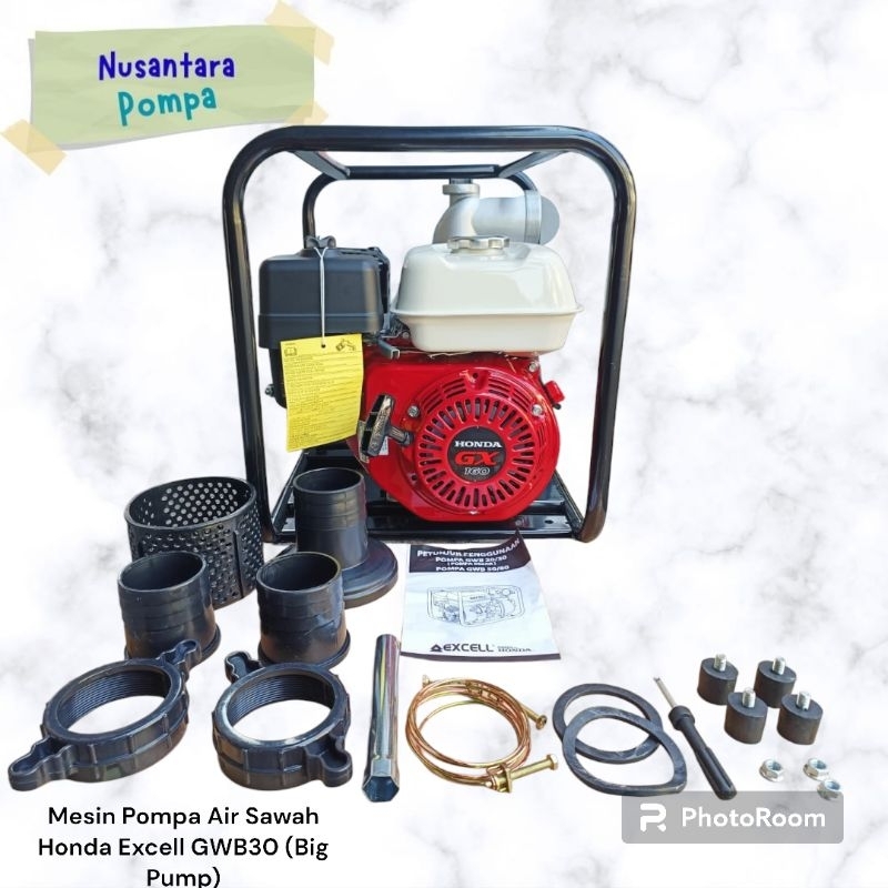 Mesin Pompa Air Sawah Honda Excell GWB30 / Mesin Pompa Alkon Honda Excell 3Inch Big Pump