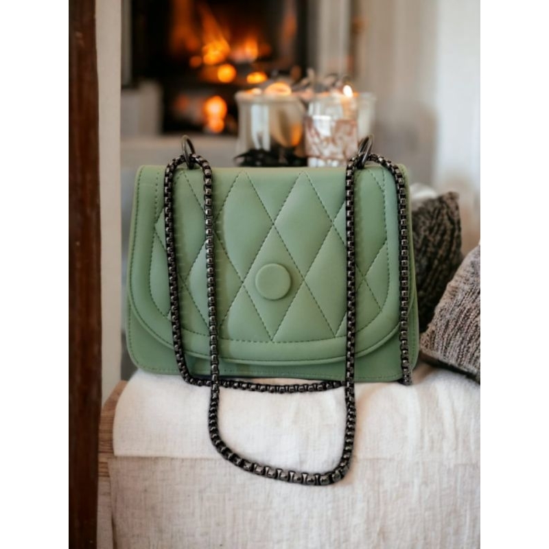 TAS WANITA MODEL CORAK KANCING
