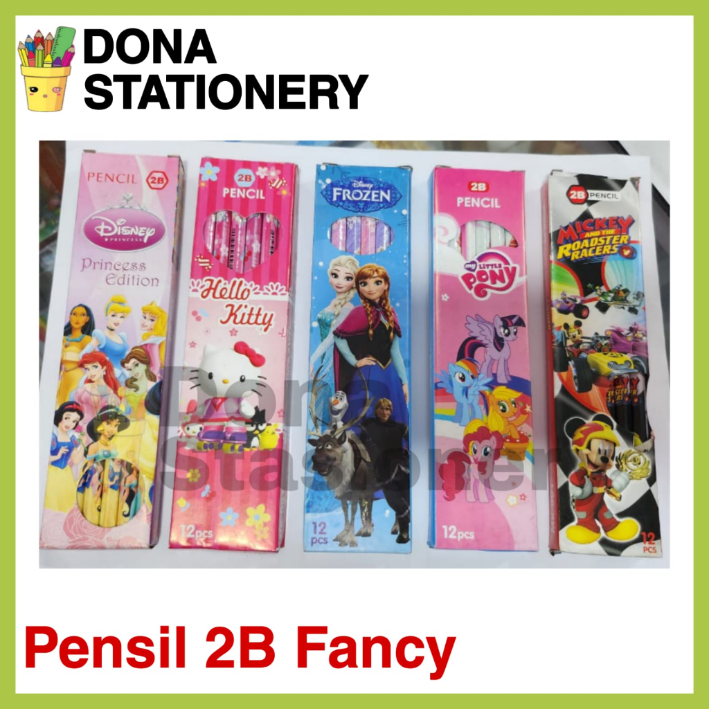 

[ 1 Pack ] Pensil 2B Fancy | Pensil 2B Karakter | Pensil 2B Lucu | Pensil 2B Murah