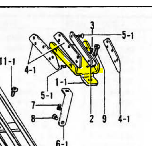 Lower Thread Guide Retainer 111095009 Ori Taiwan Mesin Jahit Make Up YX-926 / B-926