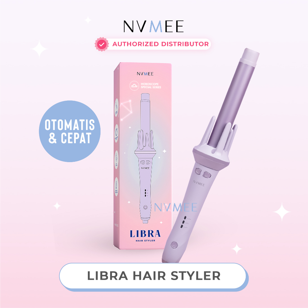 NVMEE - Catokan Keriting Keramik Otomatis Libra Hair Styler New Desain Elegant