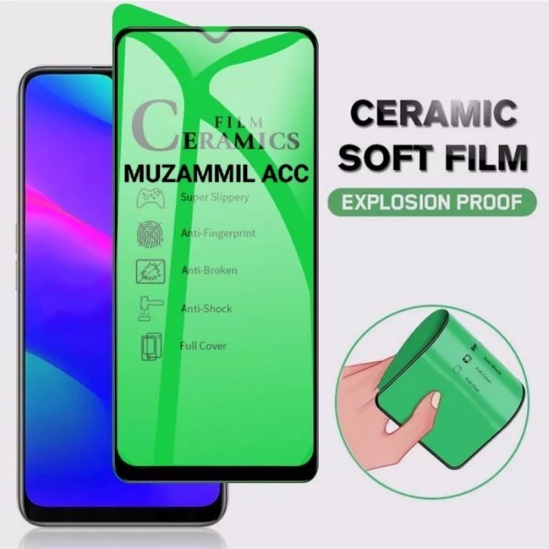 TEMPERED GLASS CERAMIC GLARE OPPO A1K/ C2 PELINDUNG LAYAR DEPAN HP