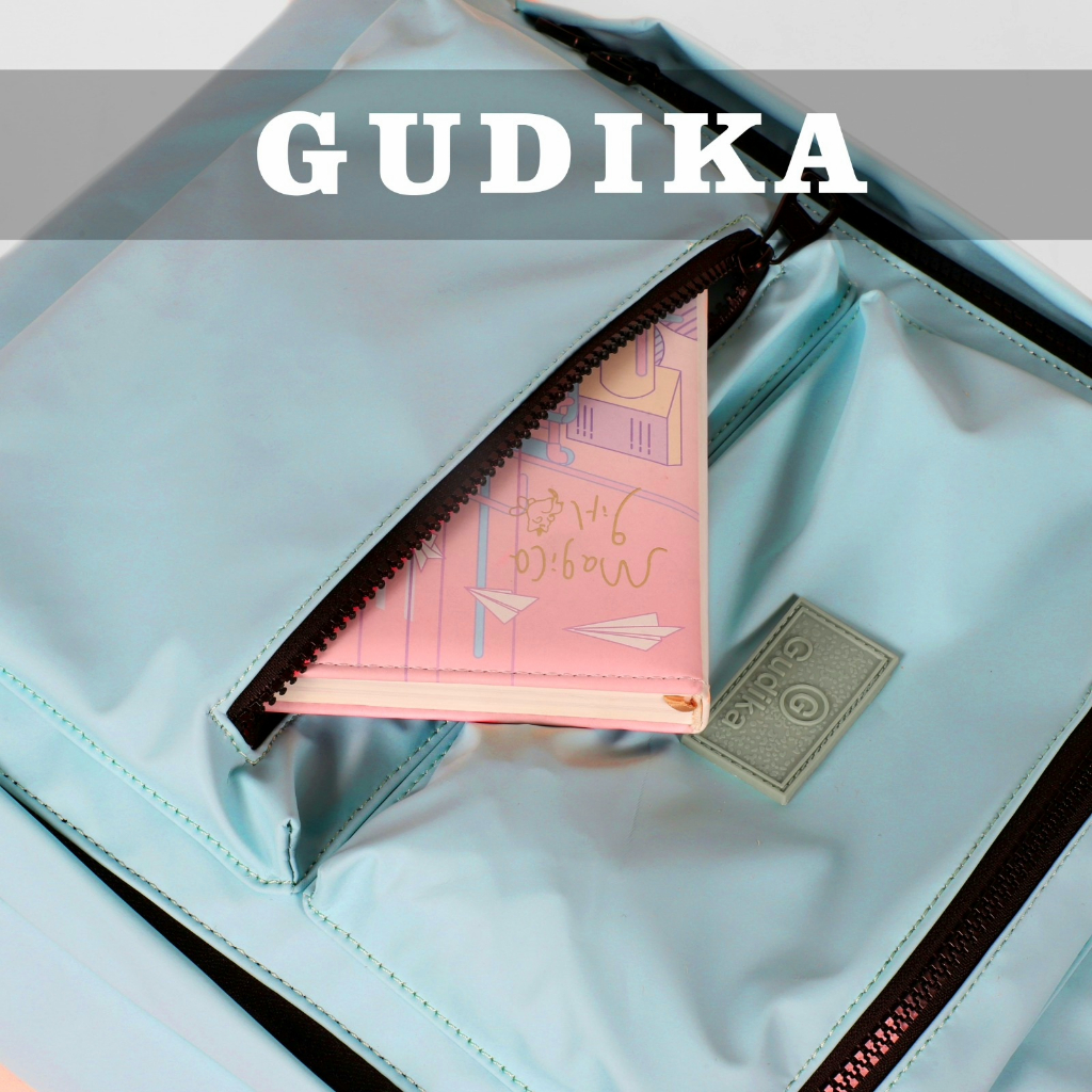 GUDIKA Sophia 5306 - Tas Laptop Backpack Ransel Nylon Waterproof 14 inch Tas Laptop Macbook Selempang Hand Strap - Ransel Kasual Bahan Nilon Anti Air Untuk Outdoor/Travel/Hiking/Sekolah/Hadiah