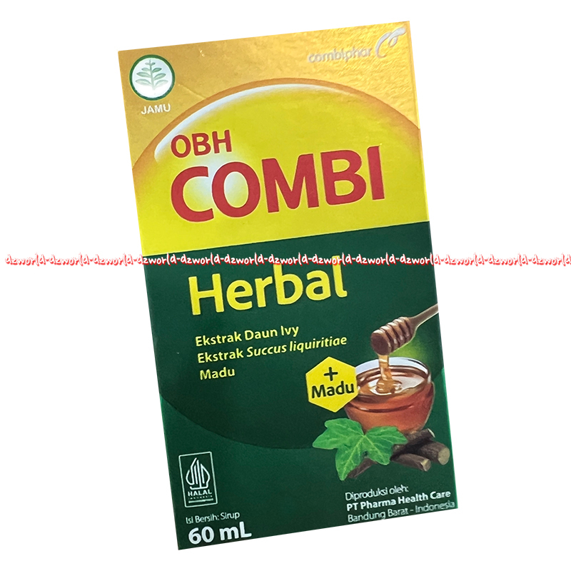 Obh Combi Herbal Ekstrak Daun Ivy 60ml Obat Batuk Syrup+Madu Membantu Meredakan Batuk Berdahak Dan Melegakan Tenggorokan