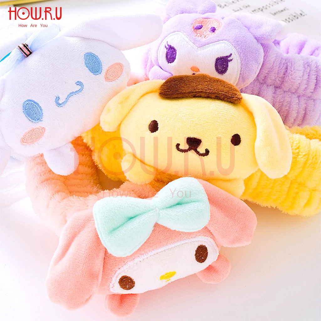 HOW.R.U | Bandana Lucu Bulu Sanrio untuk Make Up / SkinCare Korea