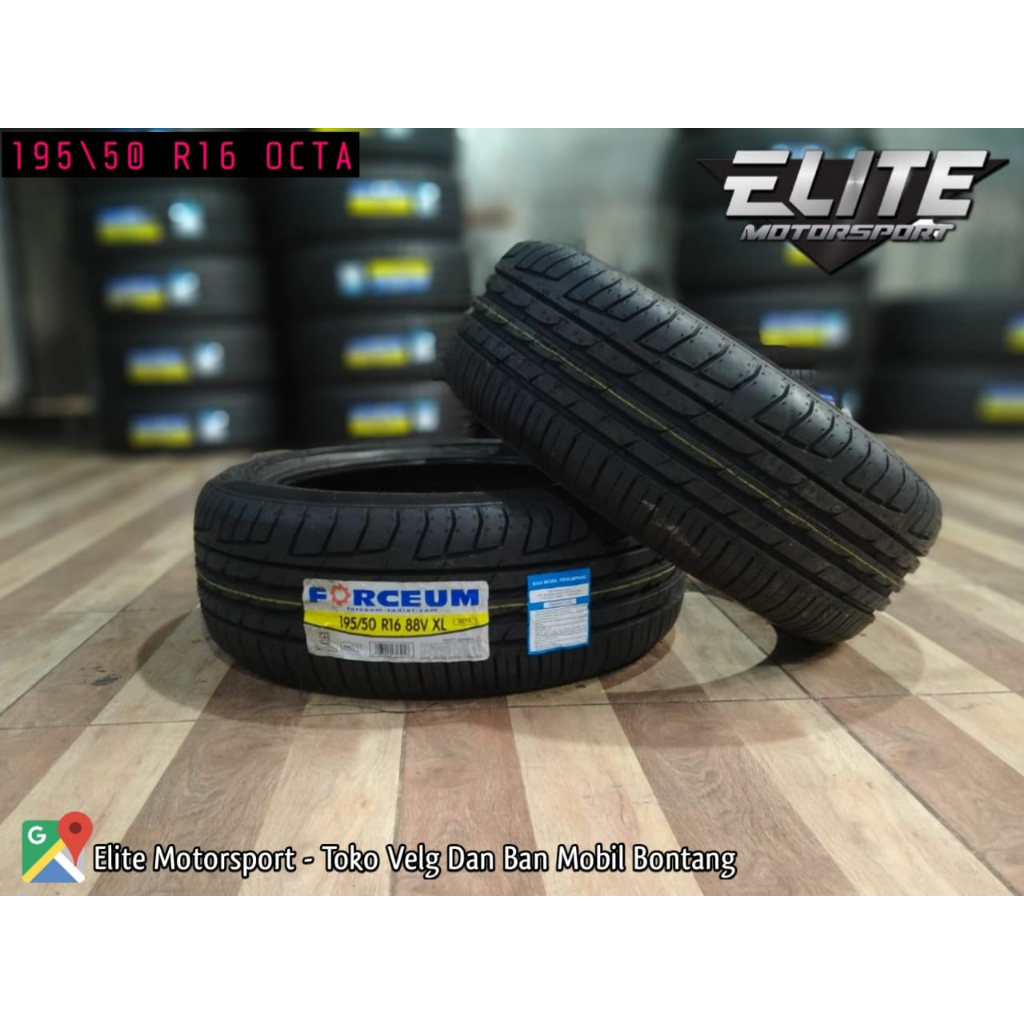 Ban mobil Tubles Berkualitas 195/50 R16 Forceum