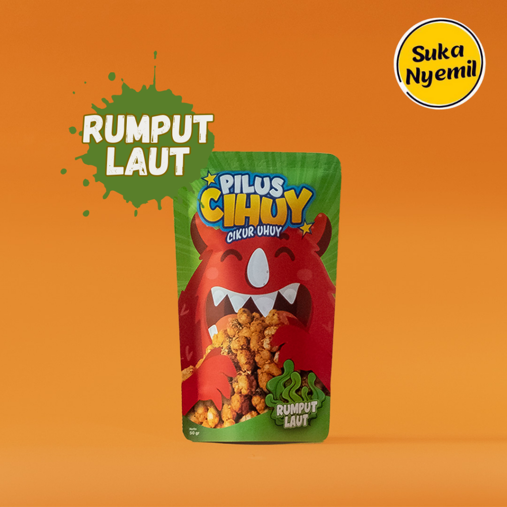 

SUKA NYEMIL - Pilus Cihuy Rumput Laut (50 gram) Cikur Uhuy Jajanan Viral Renyah Gurih Cemilan Kekinian Snack Keluarga Indonesia