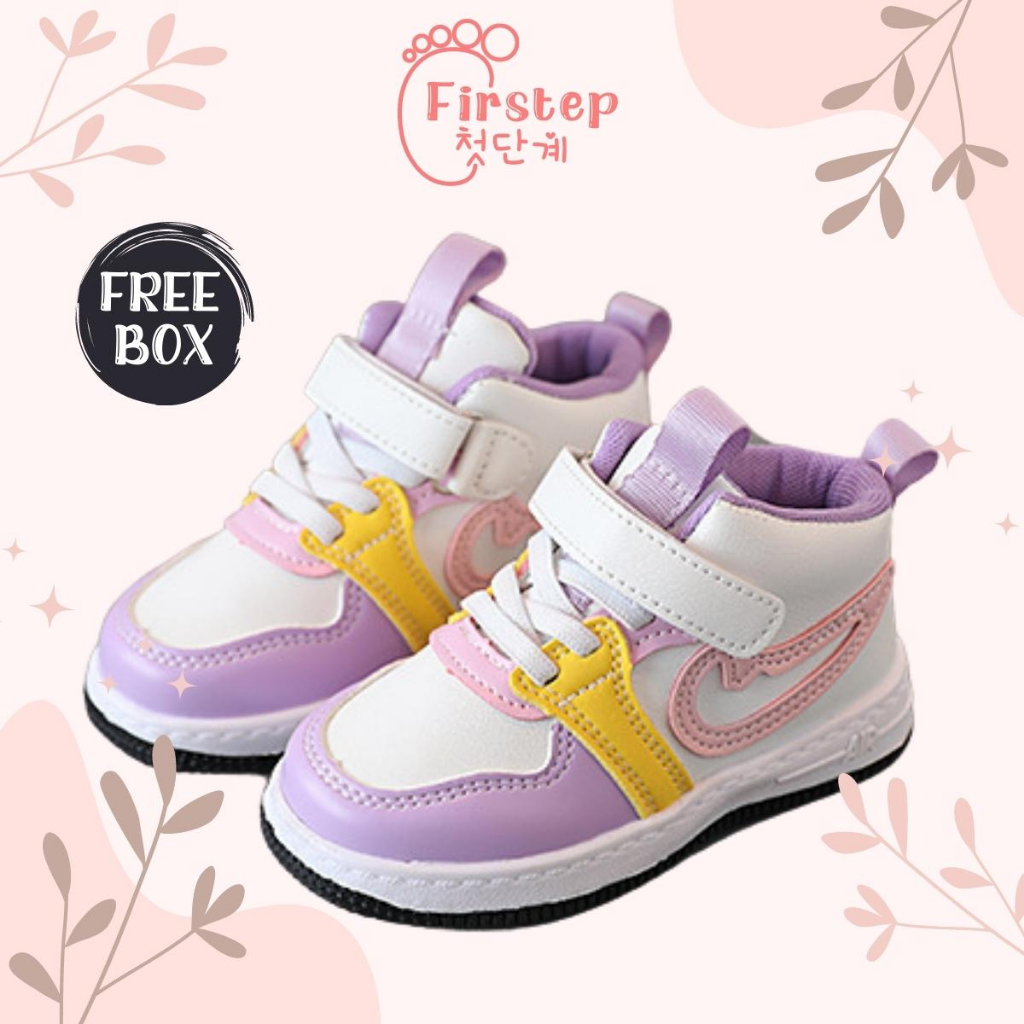 Sepatu Anak Perempuan Dan Laki Laki Import Sneaker Anak Usia 1-5 Tahun FS129