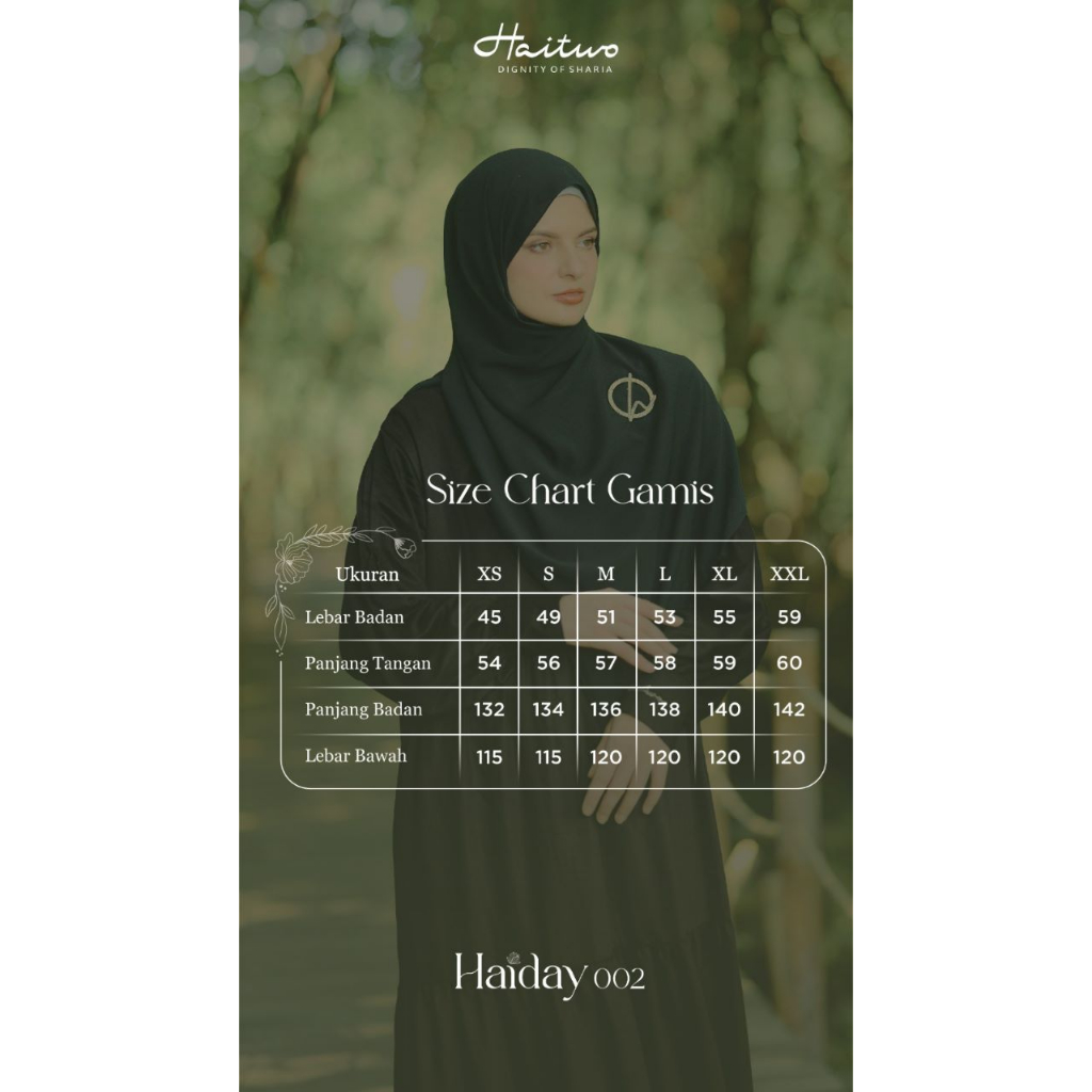 Haitwo HAIDAY 02 Material Cotton  Gamis Kondangan Simple Kekinian bisa COD Terbaru Mewah