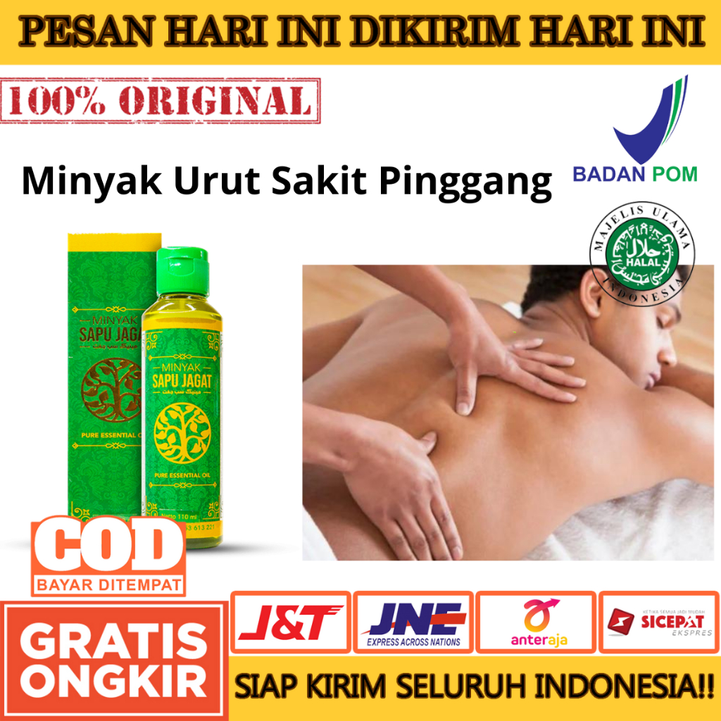 Minyak Sapu Jagat Original - Minyak Urut Sakit Pinggang, Sakit Pinggang Belakang, Sakit Pinggang dan