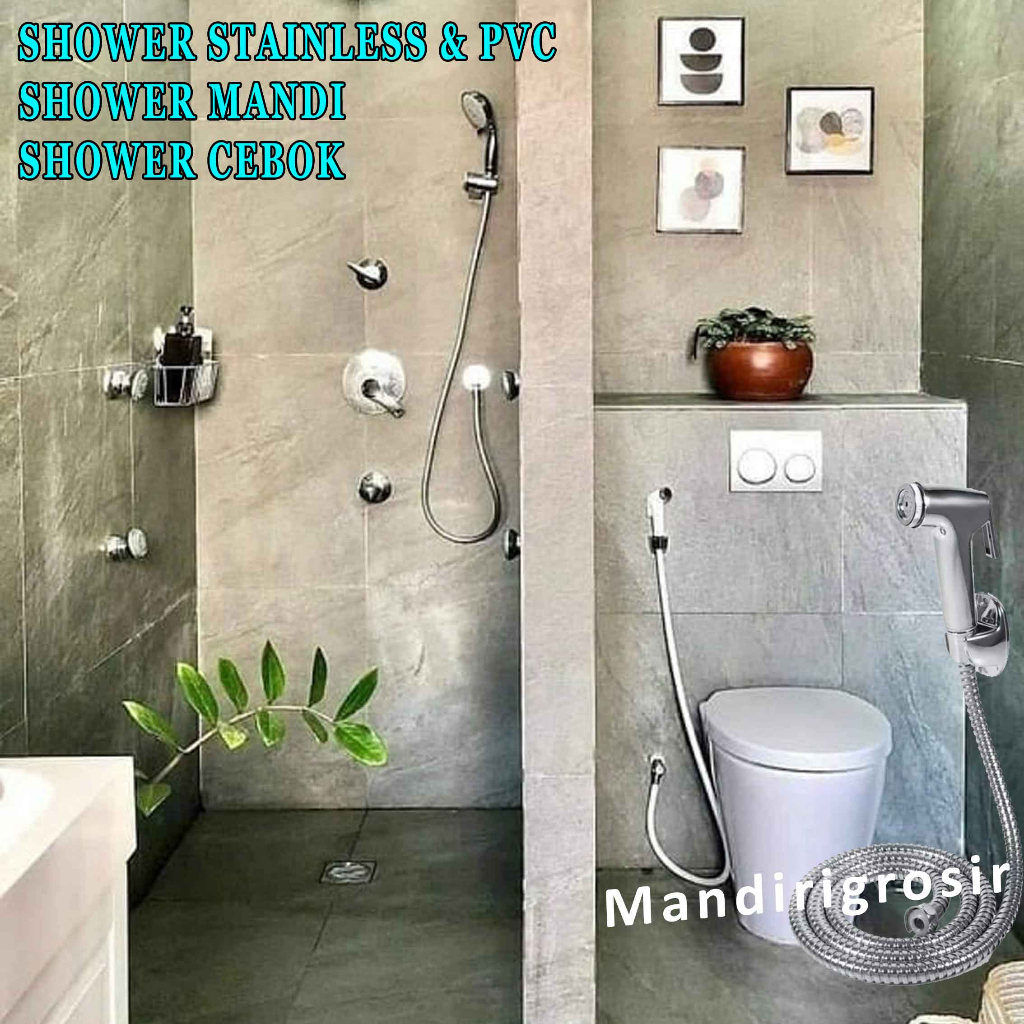 Shower Stainless &amp; PVC * Shower Kamar Mandi * Shower Anti Karat