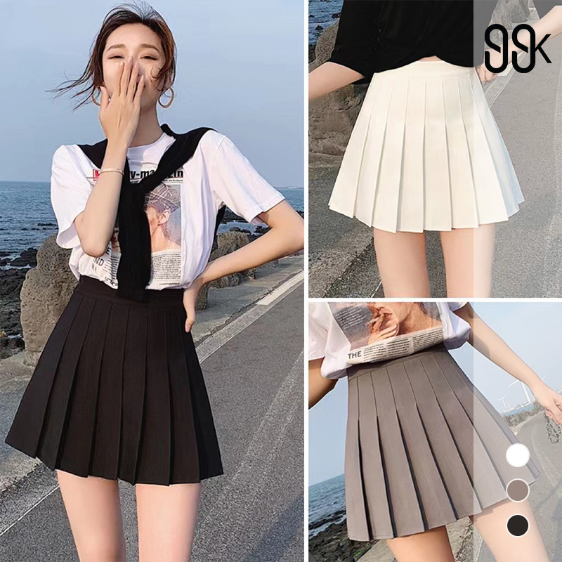 Basic Mini  Pleated Uniform Skirt 2688 (S-XXL)