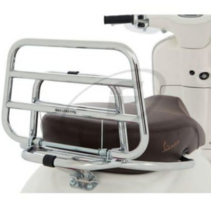 rak belakang  CHROME utk vespa SPRINT PRIMAVERA matic